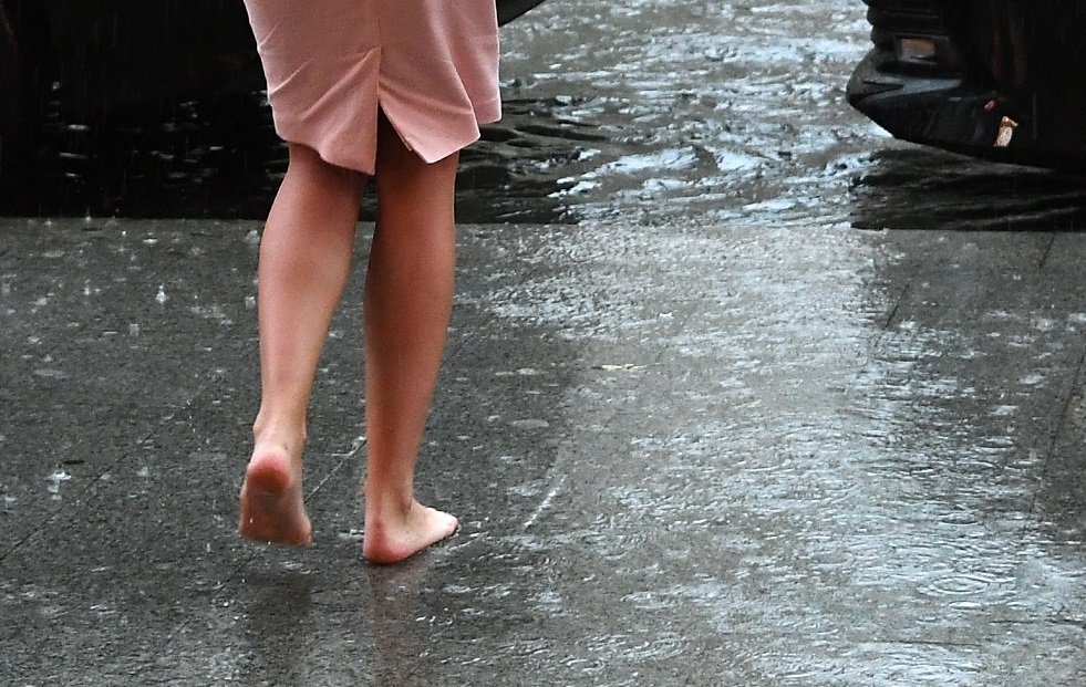 What is the use of walking barefoot?