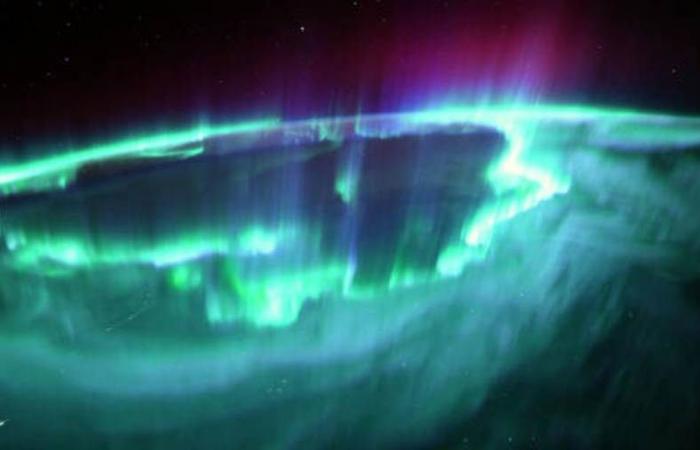 French astronaut captures shocking scenes of "blazing" aurora borealis from space