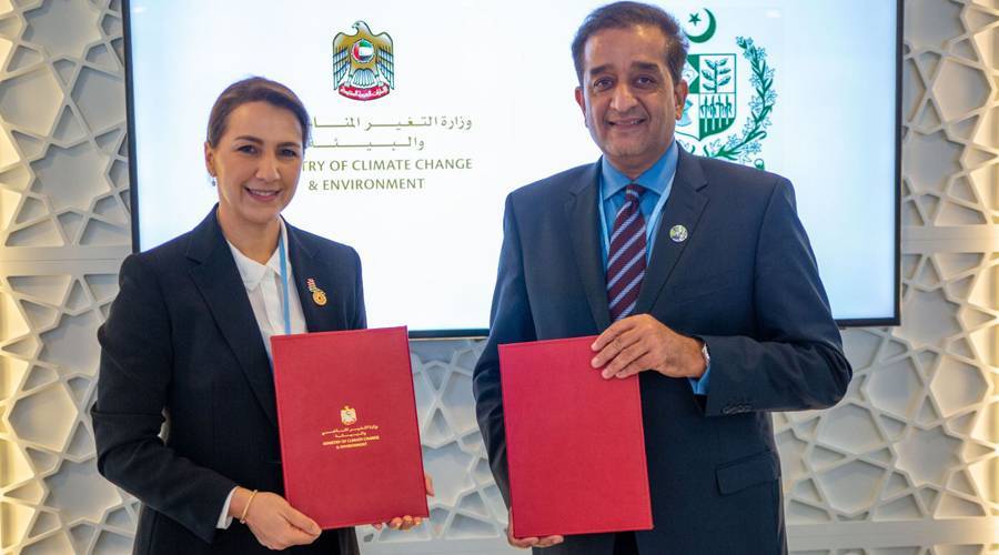 The United Arab Emirates and Pakistan are cooperating on climate change and environmental protection