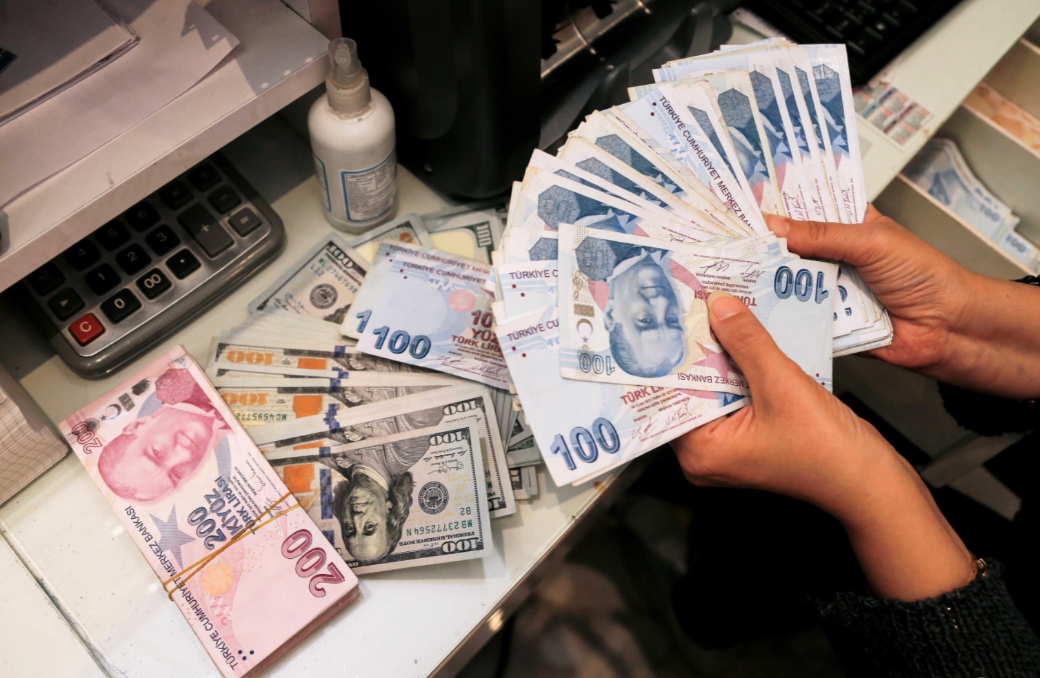 The Turkish lira is depreciating against the dollar