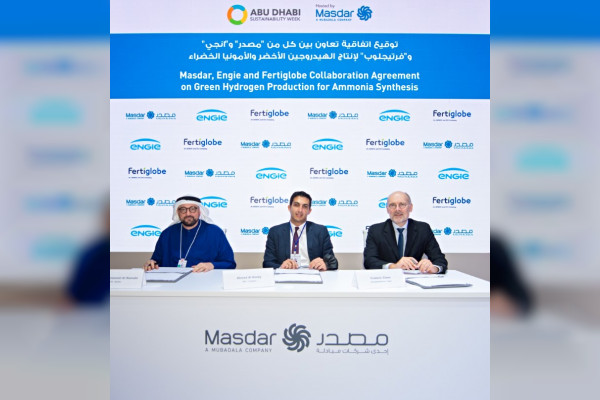 Emirates News Agency - Muster and NG sign an agreement with Fertiglobe to collaborate on the production of green hydrogen for ammonia production.