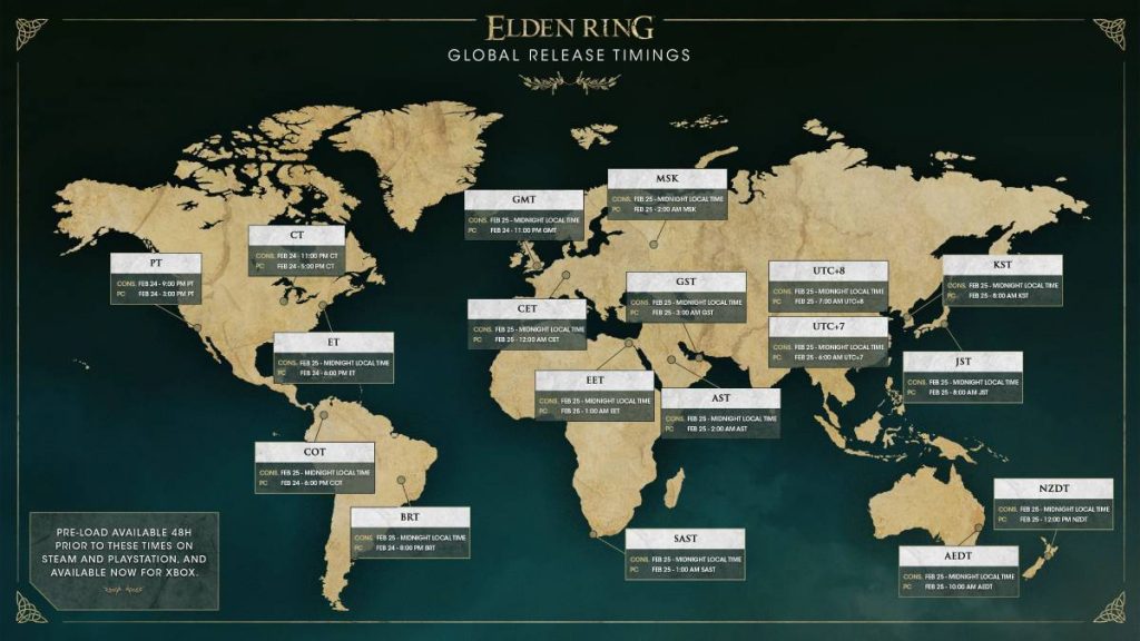 Elton Ring Global Release Time