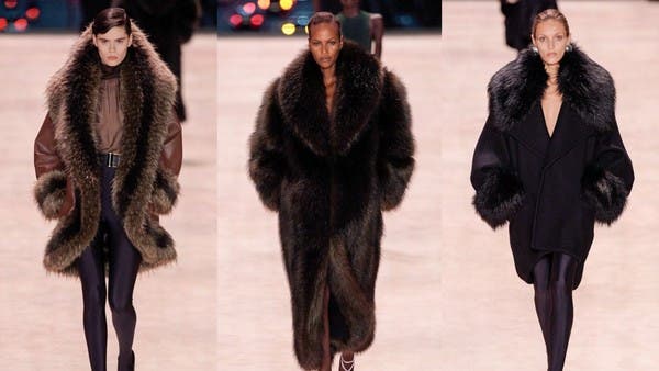 Fur coat again attracts attention with "Saint Laurent"