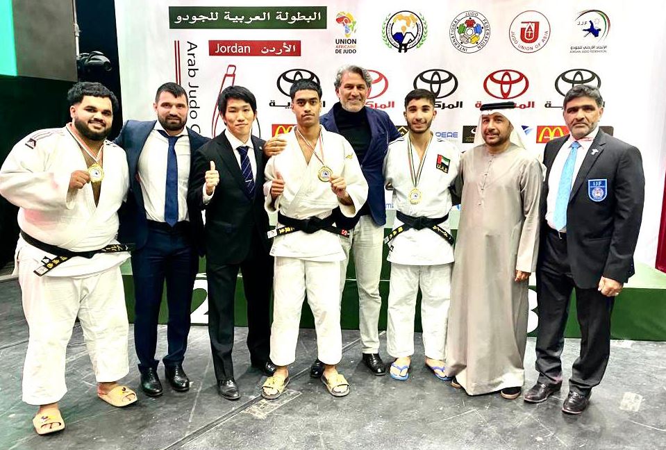 3 gold medals for "UAE Judo" at the Arab Championships in Jordan