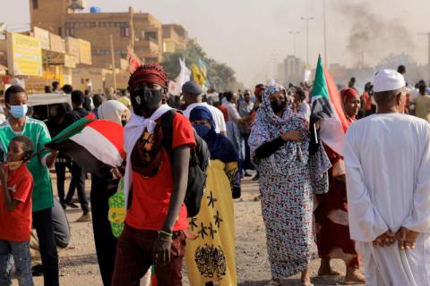 A boy has been shot dead by Sudanese security forces during a protest rally