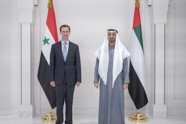 Emirates News Agency - Mohamed Bin Saeed welcomes President Bashar al-Assad