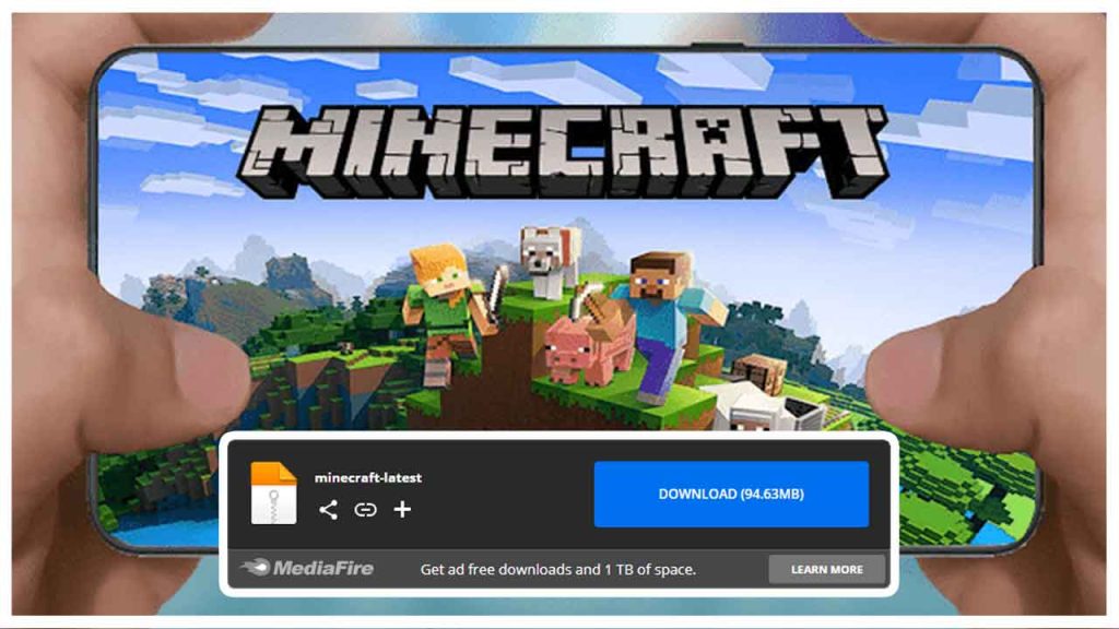 Link to run the latest version of Minecraft on Android, iPhone and PC devices