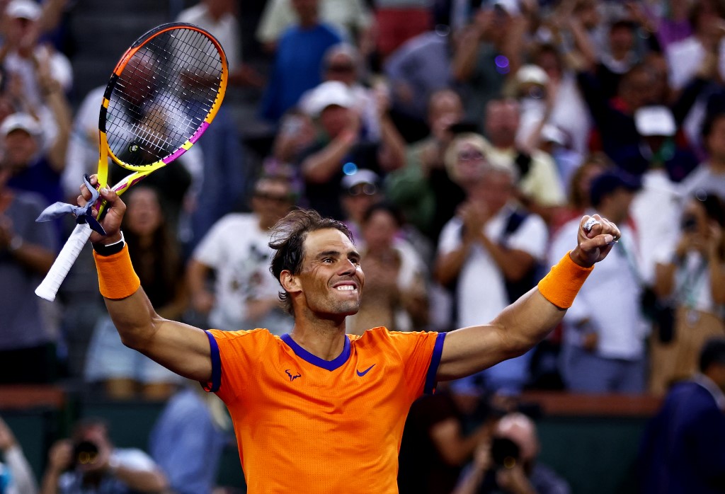 Nadal won the Battle of the Generations for the Indian Wells final