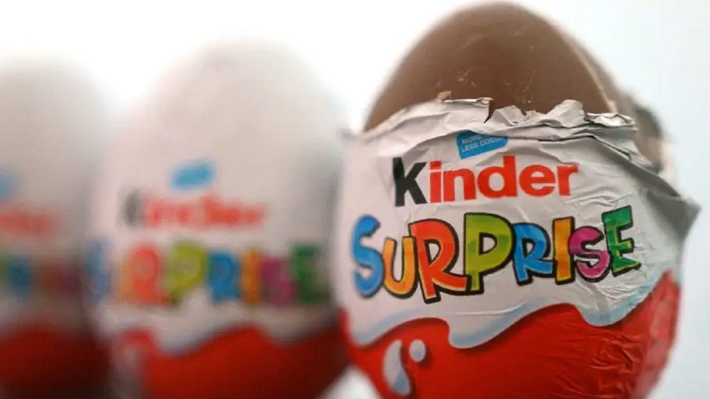 After eating "kinder eggs" in the UK, 63 people became infected with Salmonella, most of them children.