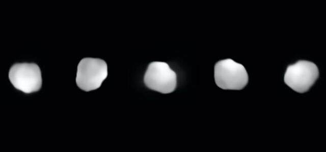 Several scenes of 16 souls photographed by a very large telescope.