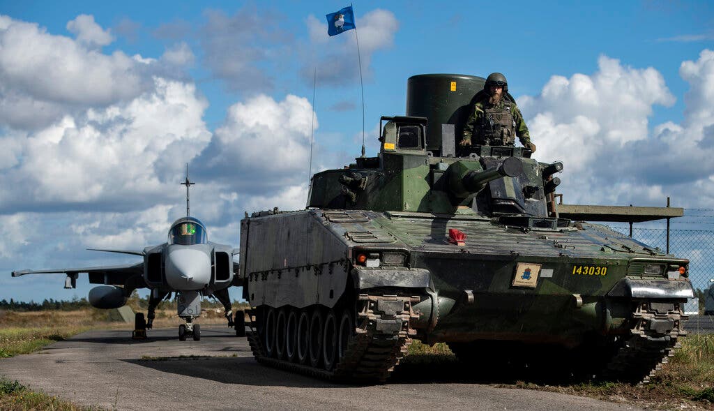 Swedish tank (AFP)