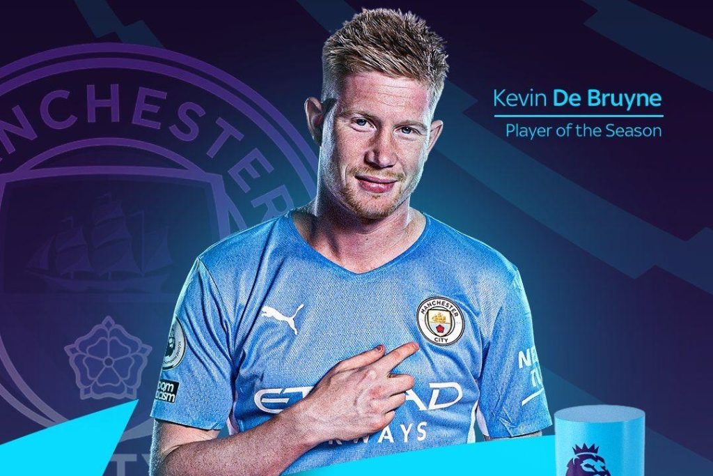 De Bruyne won the Premier League Player of the Year award