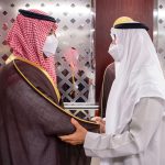 Mohammed bin Saeed received condolences from Mohammed bin Salman for the death of Caliph bin Saeed.