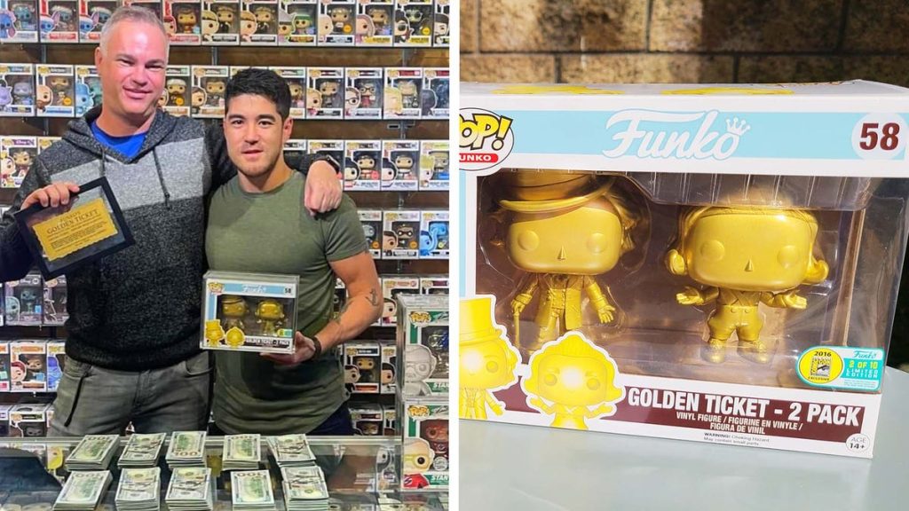 One paid $ 100,000 for two rare pieces of gold offered by Funko Pops