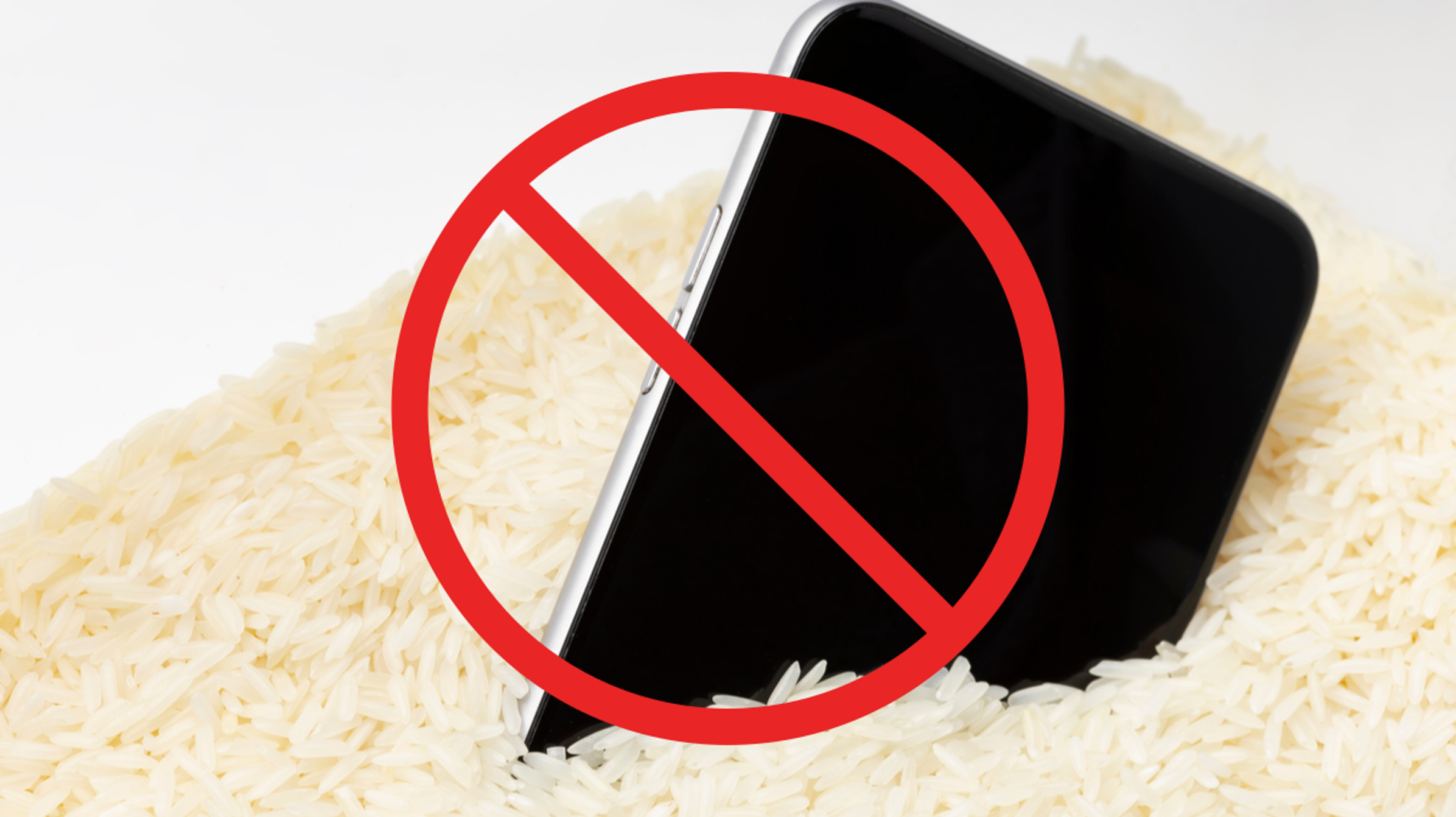 Stop putting your phone on the rice