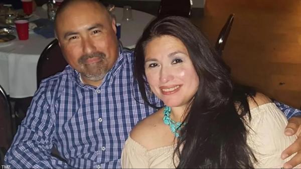 The death of the husband of a teacher who was murdered at a Texas school is in his grief