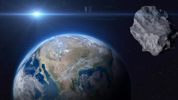 This will not happen again until 2163 ... an asteroid about the height of a skyscraper is approaching Earth.