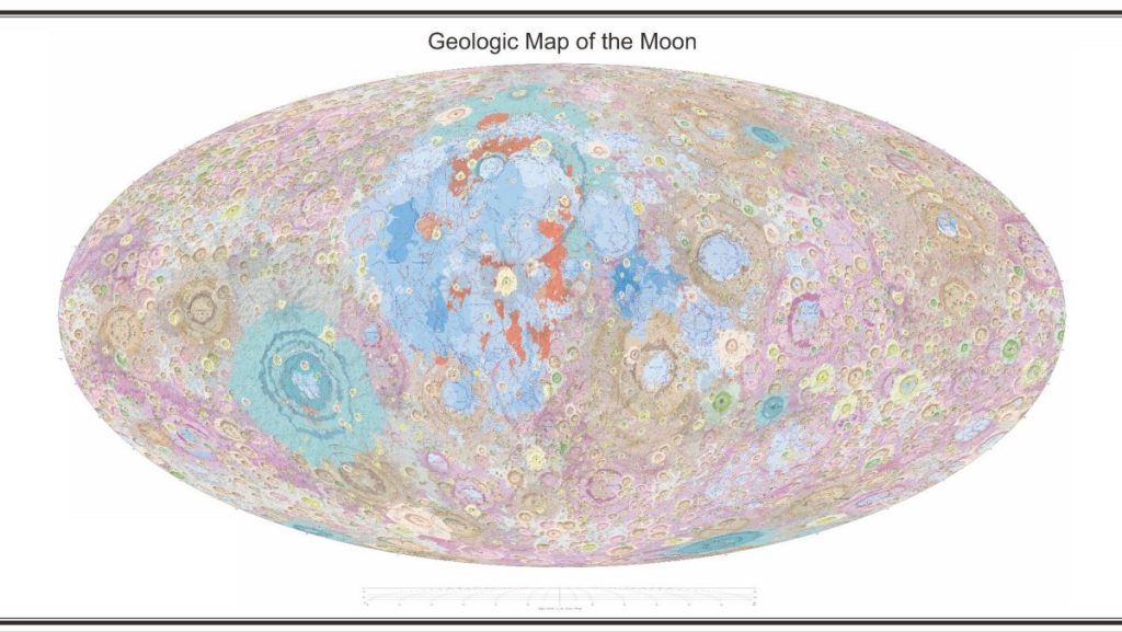 The New China Moon Map captures lunar geological features in incredible detail