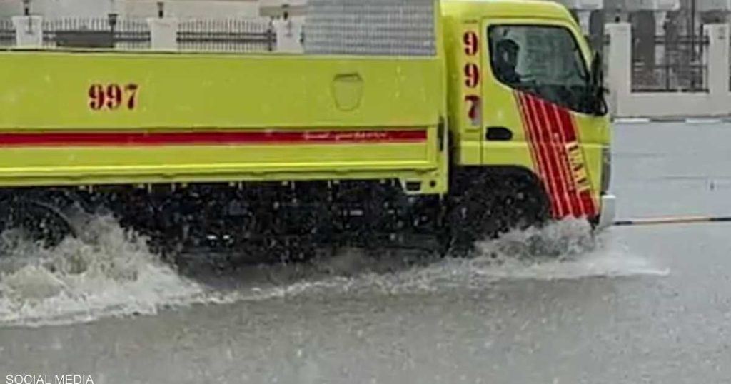 UAE..Rapid response to torrential downpours, and no deaths