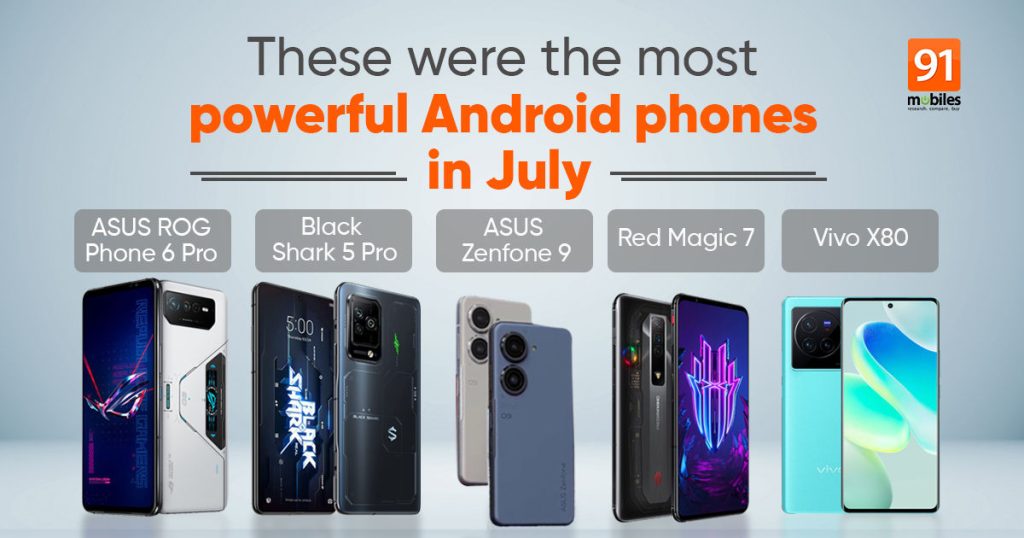 Top 10 most powerful Android phones in July 2022 according to AnTuTu