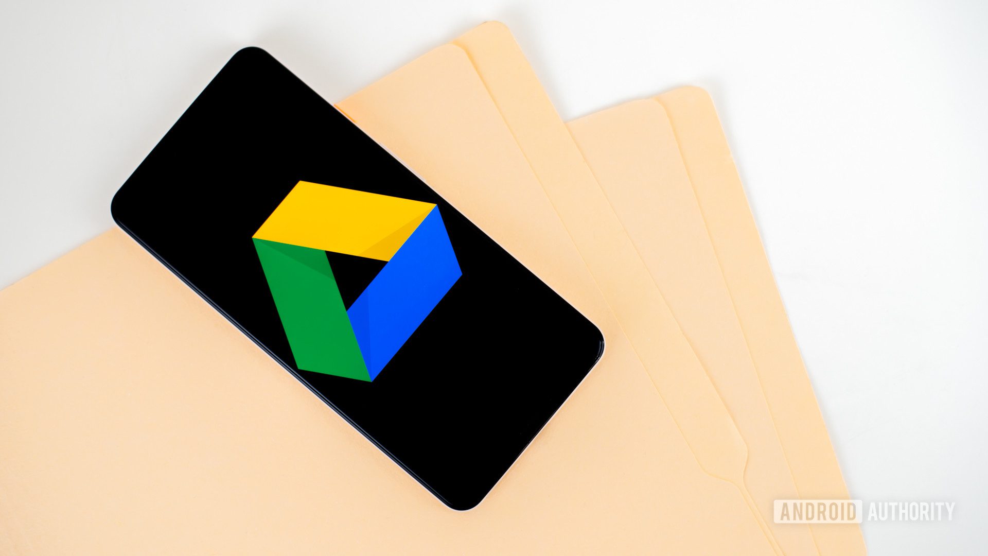 Google Drive logo in smartphone photo album 1