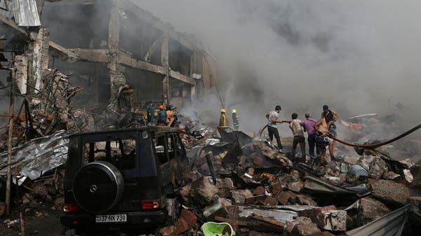 Video: Fireworks warehouse explosion in Armenia