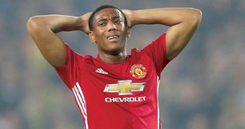 Martial missed Manchester United's Premier League opener