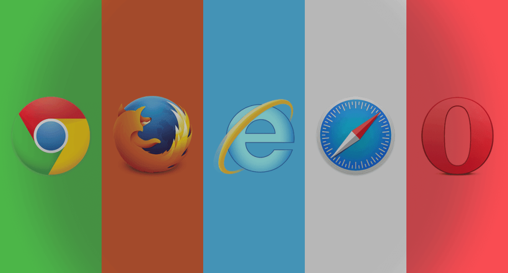 Popular web browsers since 1994