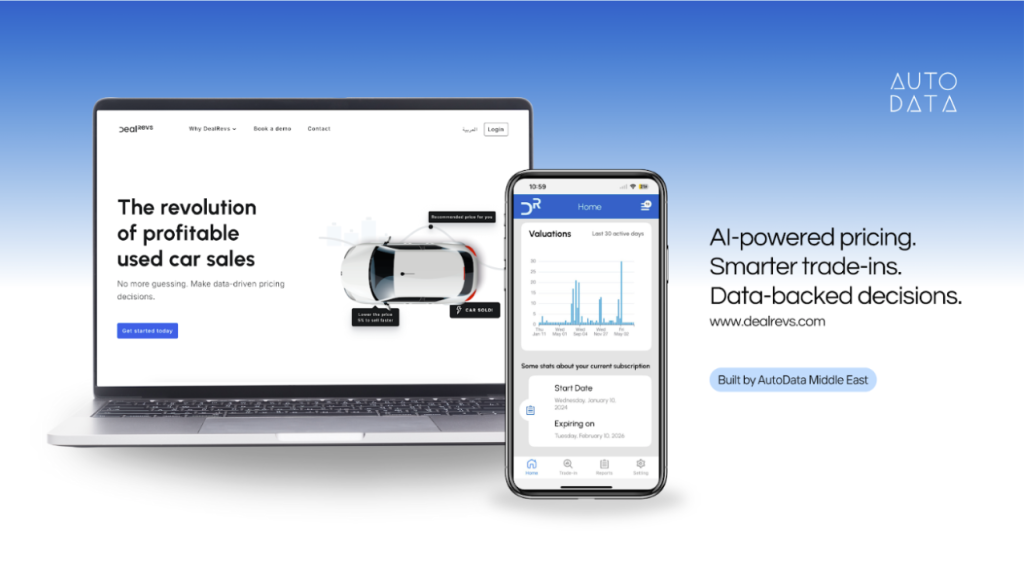 AutoData Middle East Launches Next-Gen Intelligence Suite to Transform the Region’s Auto Insurance and Used Car Markets AutoData Middle East Launches Next-Gen Intelligence Suite to Transform the Region's Auto Insurance and Used Car Markets