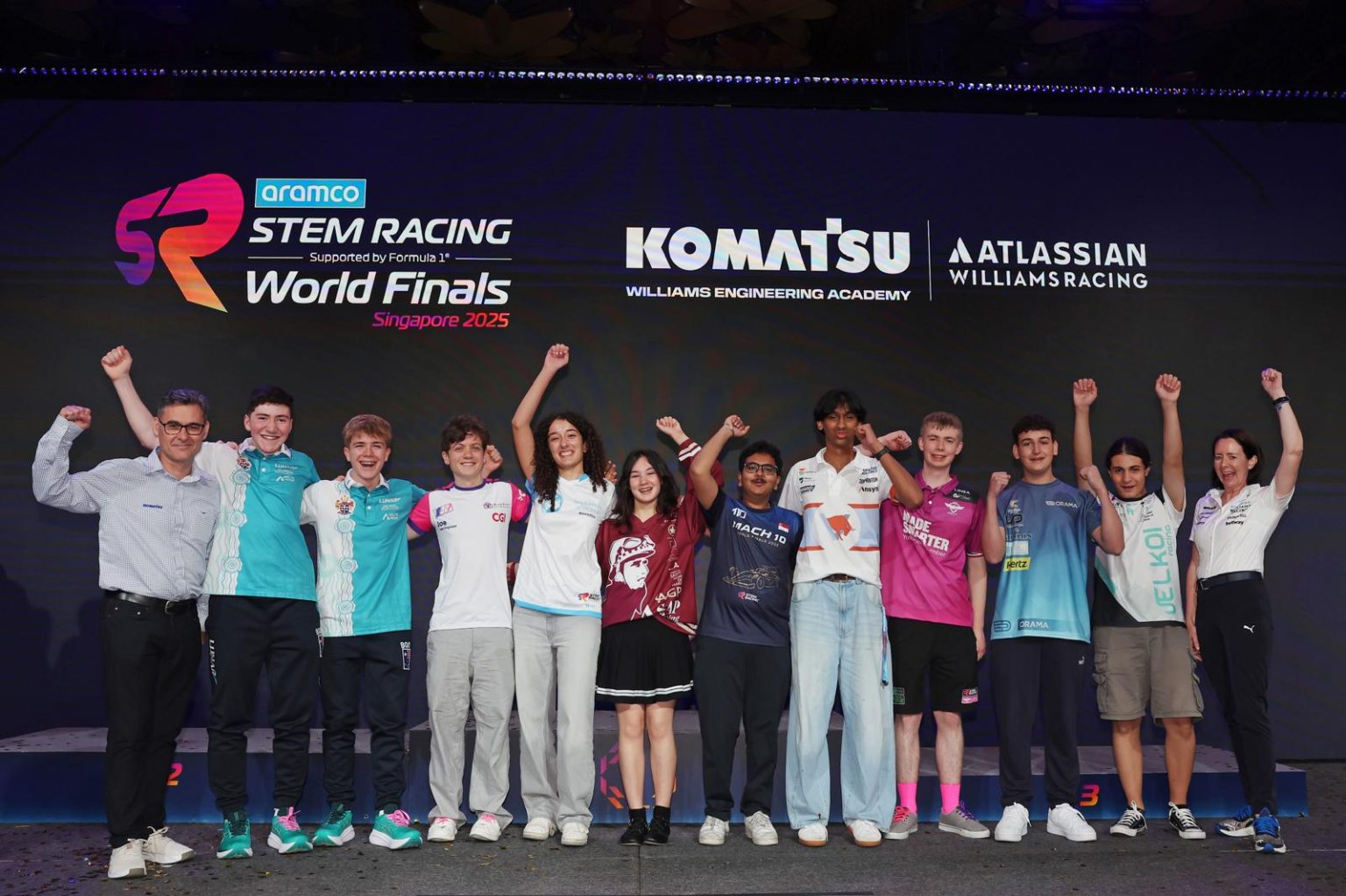 Komatsu-Williams Engineering Academy Reveals its Class of 2025 at STEM Racing Global Final in Singapore