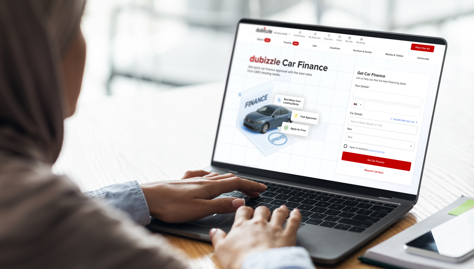 How dubizzle Is Making Relevant Link Text as Appropriate to Car Finance More Accessible for UAE Buyers dubizzle platform interface showing car finance options and loan comparison tools for UAE vehicle buyers